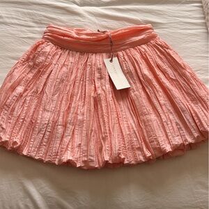 LoveShackFancy Pink Mini Skirt